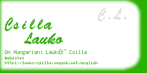 csilla lauko business card